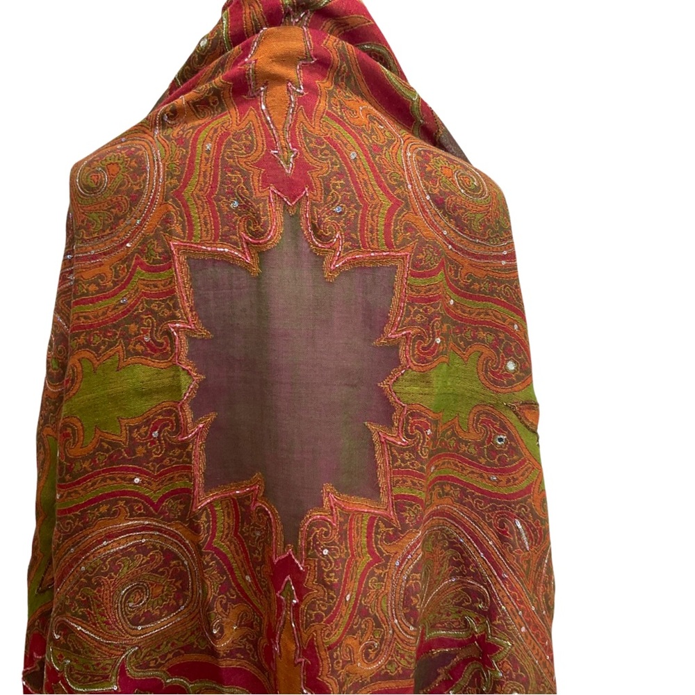 Bernie of New York 100% Wool Scarf Large Scarf Wrap - Picture 12 of 12
